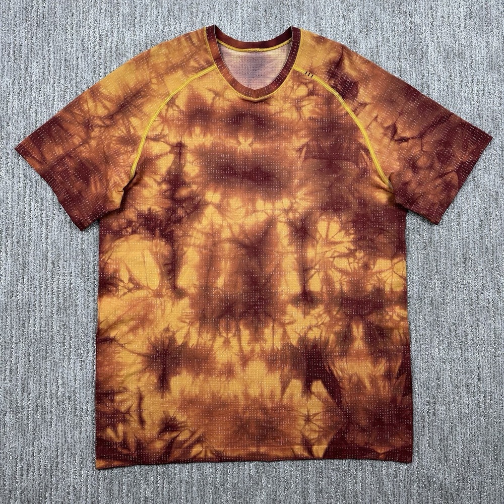 Lululemon Men's Metal Vent Tech 2.0 Tie Dye Short Sleeve Shirt Active Size XL